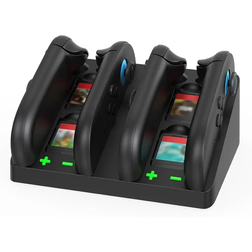 MOOGOLE 4 in 1 Charging Dock Compatible with Nintendo Switch 2 Joycon Controlle